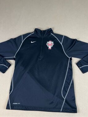 Nike Therma-Fit Fleece Inner Quarter Zip Long Sleeve Sweatshirt Sz L, 379173-010